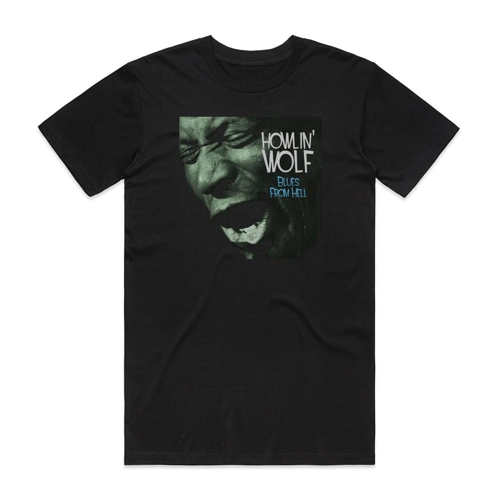 Howlin Wolf Blues From Hell Album Cover T-Shirt Black